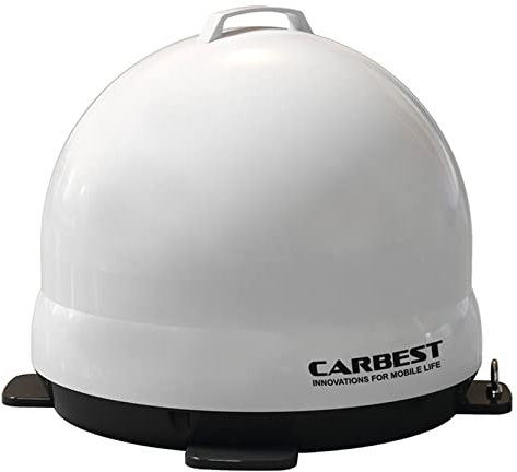 Carbest Antena de satélite portátil Snipe teléfono móvil, LNB único, antirrobo, camping, caravana, autocaravana