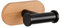 WENKO Turbo-Loc Wandhaken Duo Orea Bamboo, Befestigen ohne Bohren, Doppelhaken aus rostfreiem Edelstahl in Schwarz kombiniert mit natürlichem Bambus, Handtuchhalter und Garderobe, 10 x 4,5 x 7 cm