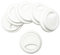 NanTun Lot de 6 couvercles en silicone anti-déversement réutilisables pour tasse à café – Blanc