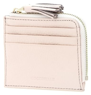 Coccinelle Leder Kartenetui Tassel Credit Card Holder Creamy Pink rosa