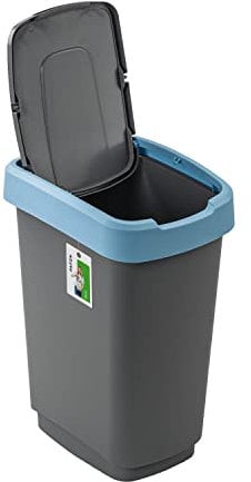 PAFEN Mülleimer Mülltrennung 25L - 33 x 25,5 x 47cm - Abfallbehälter Mülltonne mit Spezialklappe Abfalleimer Abfalltonne Behälter für Recycling