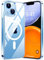 TORRAS Speziell für iPhone 14 Hülle [Kompatibel mit MagSafe] Anti-Vergilbung Silikon [Zertifizierter Militärischer Schutz] Diamond Clear Schlank Handyhülle iPhone 14 case Transparent