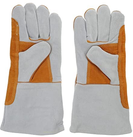 DOITOOL Schweißhandschuhe Aus Leder Wärmehandschuhe für Baumaschinen und Gartenarbeiten