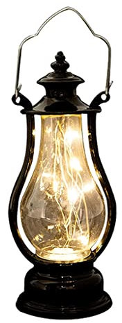Klassiker Öllampe Hängende Petroleumlampe für den Innen- und Außenbereich, Petroleumlaterne, batteriebetriebene Öllampe, Vintage Camping-Hurrikanlampe tragbar