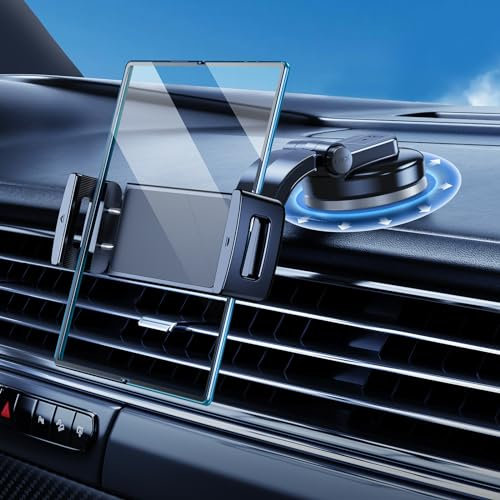DICMKY Kfz-Handyhalterung für Samsung Galaxy Z Fold 7 6 5 4 3 2 – Klappbarer Bildschirm-/Tablet-Halter für das Armaturenbrett, 360° drehbar, passend für iPad Mini 6, iPad Pro, iPad Air, Pixel Fold und