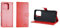 caseroxx Bookstyle Handytasche für Emporia Smart 6 / ME.6 in rot – Klapphülle aus Kunstleder mit Kreditkartenfächern, Magnetverschluss, Standfunktion & Rundumschutz für Display und Gehäuse