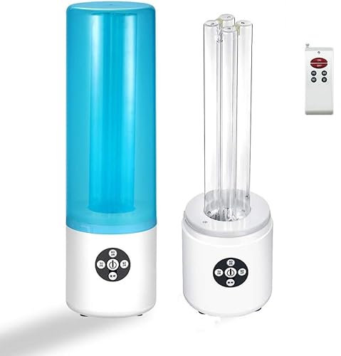 GODARM 55 W UV-keimtötende UV-Lampe mit Ozon-Sterilisation, dreistufiger Timing, Fernbedienung, Lampenschirm inklusive, kompakte Größe, einfache Lagerung