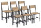 IDMarket - Lot de 6 chaises de Cuisine Detroit Design Industriel