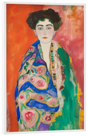 artboxONE Poster mit weißem Rahmen 45x30 cm Floral Feminine Lieser - Bild fräulein lieser Bunte Kunst Digitale Kunst