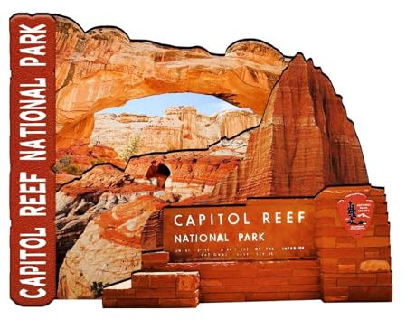Orlaybar Capitol Reef National Park Utah (UT) Amerika, dekorativer Magnet, 3D-Kühlschrank, Stadt, Reise, Souvenir, Touristengeschenke, handgefertigtes Handwerk, Kühlschrankmagnet, Heimdekoration -101
