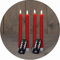 Stabkerzen LED mit Timer ROT 4 Stück ROT indoor - 6 Stunden - ECHTWACHS 18cm Höhe für Kerzen 2,2cm Durchmesser 2 AAA Batterien notwendig LED Stabkerzen flackernde Flamme bewegliche Flamme Licht