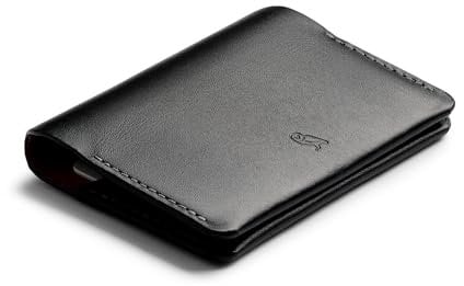 Bellroy Under Cover (schlankes Kartenetui aus Leder mit Kartenfach, Schnellzugriffsschlitz und Platz für gefaltete Geldscheine) - Black