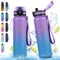 Vikaster Borraccia Termica, 1 Litro Senza BPA, Thermos per Bevande Calde, Senza Perdite, Bottiglia Termica, Acciaio Inox, Borraccia Termica con Cannuccia per Adulto, Scuola, Palestra, Ciclismo
