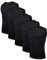 AMZSPORT 5er Pack Herren Tank Top Atmungsaktiv Kompressionsshirt Funktionsshirt Laufshirt Ärmelloses Unterhemd für Sport, Gym, Fitness und Running Schwarz XXL