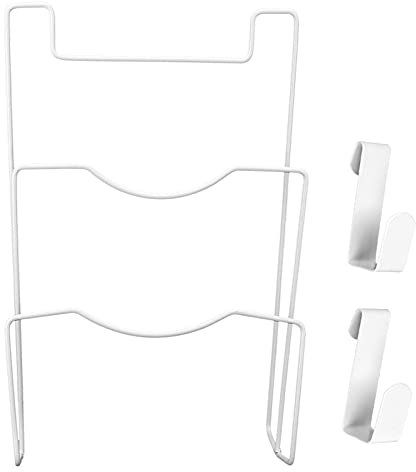Jwthee Pot Lid Organizer for Cabinet Door, Pot Lid Holder Over Cabinet Door Pot Lid Rack Pot Lid Organizer Rack Cutting Board Holder Kitchen Cookware Storage