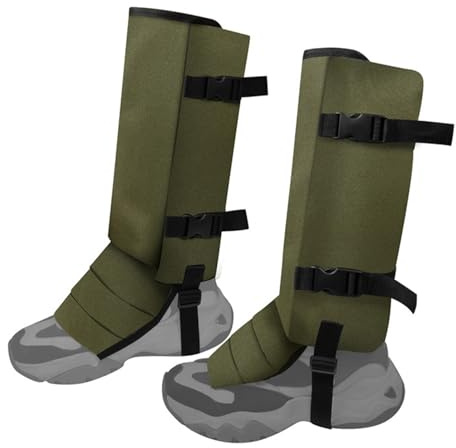 Lixada Schlangengamaschen zum Wandern, leicht und atmungsaktiv, schlangensichere Beinstulpen, verstellbare, schlangenbisssichere Stiefel für Männer und Frauen, schlangensichere Gamaschen