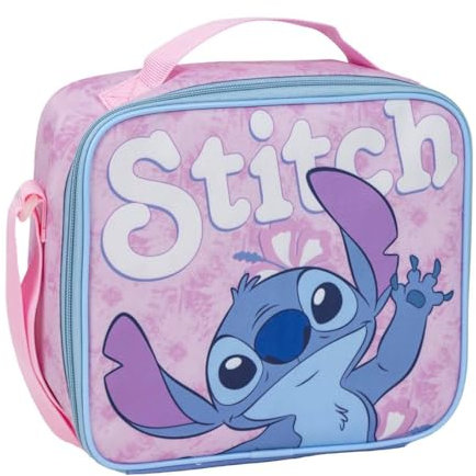 Disney Stitch Lunchtasche für Kinder, Reise-/Schul-Thermo-Isolier-/gefütterte Lunchbox-Kühltasche
