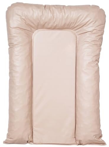 Babycalin - Wickelauflage für Babys, 50 x 70 cm, einfarbig, Haselnuss – Wickelunterlage wasserdicht aus PVC – Wickelunterlage 50 x 70 cm, leicht zu reinigen – Wickelunterlage für Babys mit sicheren