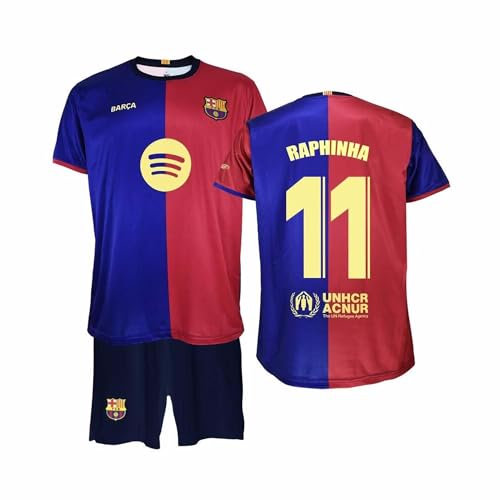 Barcelona FC Original Equipment 2024/2025 Season Jersey and Trousers, Official Replica with Licence, Children, Size 12, Green, 6 Years, Green, 6 Years