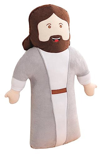 VICASKY Jesus-Kissen Gefüllte Jesuspuppe Jesus-Puppe Christliche Jesuspuppe Gefülltes Jesuskissen Dekorativer Plüsch-Jesus Jesus Plüschtier Jesuspuppe Pp Baumwolle