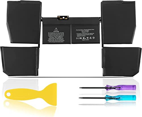 7.55V 39.71Wh/5263mAh A1527 A1705 Laptop Battery Compatible for Apple MacBook Retina 12 A1534 Mid 2017 Early 2015 2016 1.1GHz 1.2GHz 1.3GHz 1.4GHz EMC 2746 2991 3 099 B TO/CTO