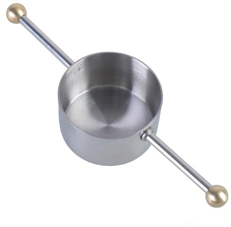 pumpumlia Set di 2 misurini da cocktail in acciaio inox per miscelazione precisa di liquori con doppia tazza di misurazione, pratico strumento per baristi