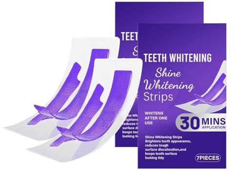 Bande Blanchiment Dentaire Violet, Bandes Blanchissantes Dents Violettes, Teeth Whitening Strips, élimine Taches Café/Thé/Vin, 30 Minutes De Résultats Visibles Rapidement (2)