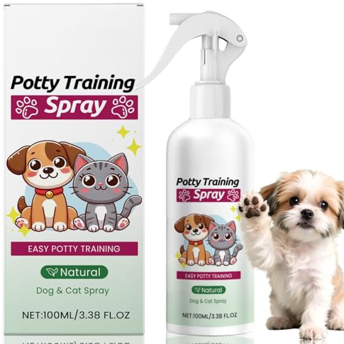 100ml Potty Training Liquid for Dogs,Dog Potty Training Spray,Pet Toilet Location Sprayer,Anti Chew Spray for Dogs,Pet Toilet Location Helper,Corrects Pet Toilet Behavior,for Indoor & Outdoor Use