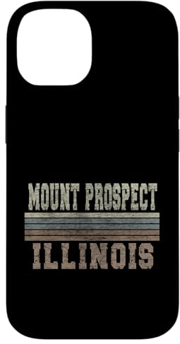 Hülle für iPhone 14 Mount Prospect im Retro-Stil, Illinois