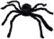 Boland 74394 - Haarige Spinne, Größe max. 70 cm, Plüsch-Dekoration für Halloween, Karneval oder Mottoparty, gruselige Partydeko