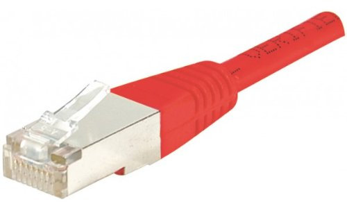 CONNECT 0,15 m Cuivre/Aluminium RJ45 Cat. 6 F/UTP Patch Cordon – Rouge