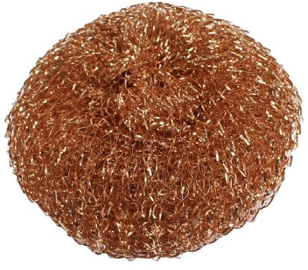 sourcingmap Éponges de Nettoyage Boule à Récurer en spirale de cuivre en métal épurateur pour maison cuisine casserole lave-vaisselle nettoyage 8 cm de diamètre