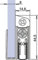 Türdichtung Schall Ex GS-8 Nr.1-407 Auslösung 1-seitig L.958mm Alu.silberf.elox.