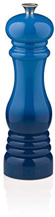 Le Creuset Classic Adjustable Pepper Mill Grinder, Chip-resistant ABS Plastic, Anti-Corrosion, 40g, Marseille
