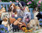 Puzzle Hunde auf einer Bank, 1000 Teile