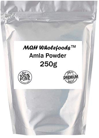 MQH Wholefoods™ Amla Powder (Gooseberry, Dry Hog Plums) Grade *A* Premium Quality! 100% Pure Naturally Grown & Pesticide Free (250g)
