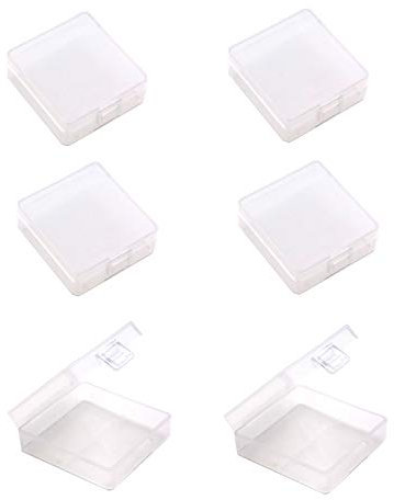 (Pack of 6) 9V Battery Storage Case, 9 Volt Battery Storage Box, 9 Volt Battery Storage Organizer for 2 x 9V Battery Container