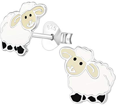 925 Sterling Silver Lightweight Hollow-Back Women 925 Sterling Silver Sheep Stud Earrings for Women & Girls – Everyday Jewellery Gift Boxed