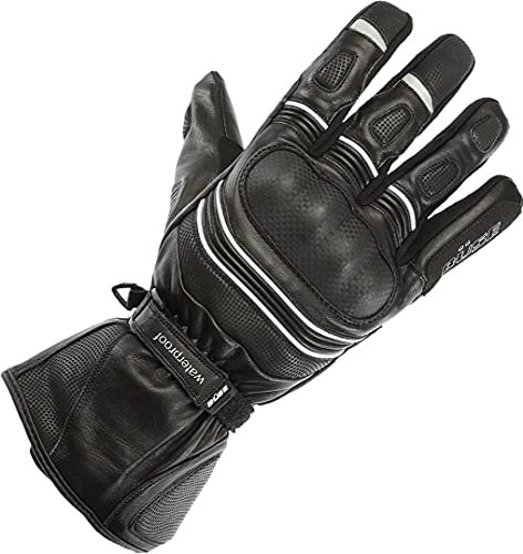 Büse Willow Wasserdichte Motorradhandschuhe, schwarz/weiß, 11