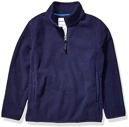 Amazon Essentials Boys and Toddlers' Polar Fleece Quarter-Zip Pullover Jacket