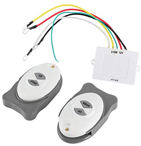 Anker-Fernbedienung Ankerwinde Drahtloser Schalter Trim Controller Marine Boot Segelzubehör 2 Sender