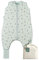molis&co - Baby Schlafsack mit Füßen und Socke - Ideal für den Winter - Babyschlafsack mit Beinen 2,5 tog - 100% Baumwolle (Oeko-TEX 100), Premium Qualität - Botany Green (100 cm)
