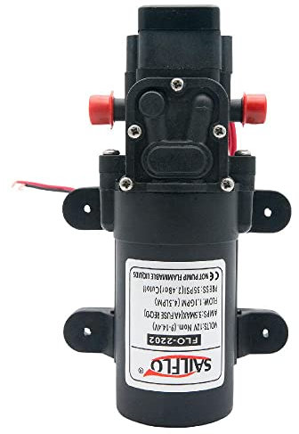 Riloer 80PSI 12V DC 4L/Min Bomba autocebante de diafragma de alta presión para barco
