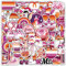 Lesbian Pride Stickers, Lesben Pride Aufkleber, LGBT Pride Vinyl Aufkleber, Wasserdicht, Perfekt für Wasserflasche, Laptop, Scrapbooking, Bisexual Pride Geschenk (60 Stück)