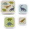 ALLC B.V.- Boite à collation Dinosauri Lunch Box per Bambini, Multicolore, 133-027-029