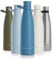 LARS NYSØM Gourde INOX 1000ml | 1L Bouteille d’eau isolée | Gourde étanche pour Le Sport, la Bicyclette, Les Enfants (Calypso Blue, 1000ml)