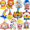 ZOOMPIL Riesen Zirkus Tiere Luftballons, Zirkus ClownLuftballons Set, Clown folienballon niedlichen Luftballons für Zirkus Karneval Urlaub Party Dekoration lieferungen (Multi)