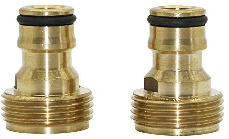 LRJSKWZC Schlauchverbinder Universal-3/4 Außengewinde Hahnstück Landwirtschaft Schlauchadapter Wasserrohrfitting Car Wash Wasserhahn Schnellkupplung 1 Stk