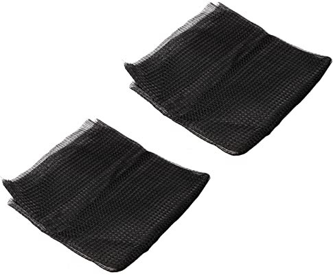 PATIKIL 1,2M x 0,6M x 0,5mm Aria Condizionatore Filtro Material, 2 Pezzi Sostituzione della Rete Filtrante Antipolvere in Plastica per Aria Condizionata, Nero