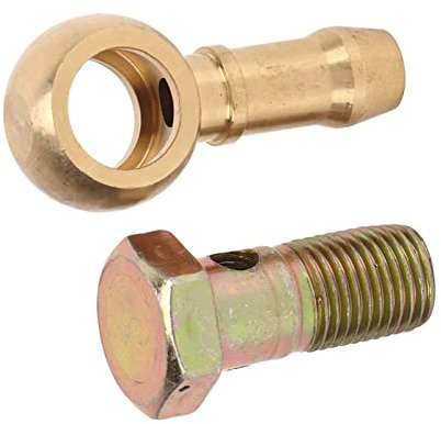 Hohlschrauben-Schlauchanschlussstutzen, M12x1,5-Gewinde, Einzelne Hohlschrauben, Bolzen-Unterlegscheiben-Kit, Bremsanschluss-Adapter für Auto